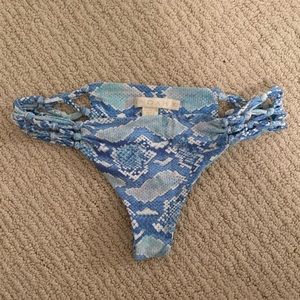 Indah Snakeskin Bikini Bottoms
